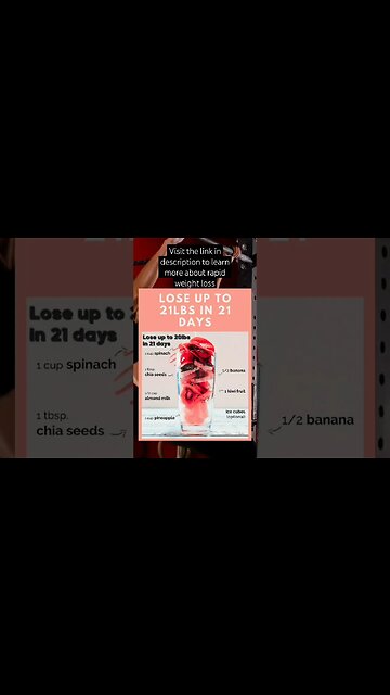 The Smoothie Diet 21 Day Weight Loss Program | Healthy Low Calorie Smoothie Recipes #shorts