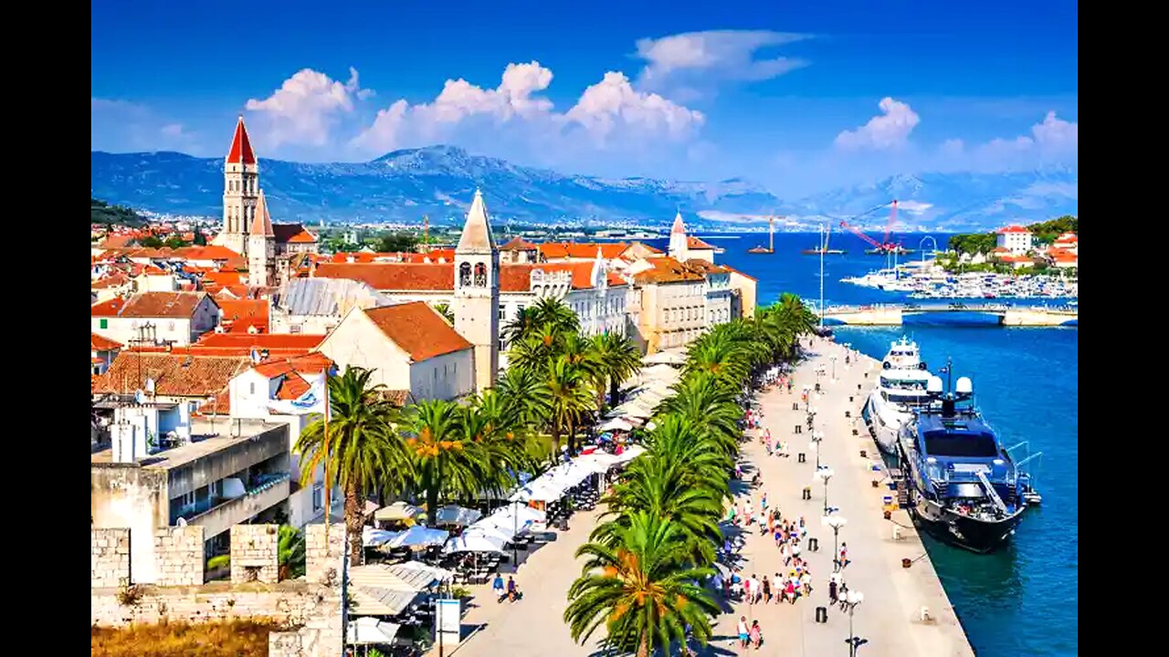 Split, Croatia drone footage