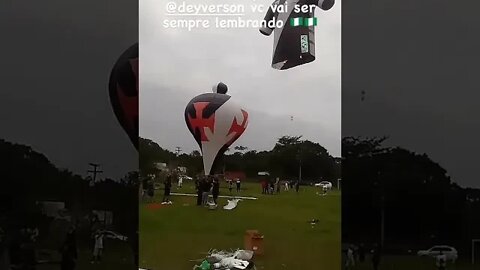 Balão do Deyverson em festival de Balões em homenagem ao título do Palmeiras da Libertadores de 2021
