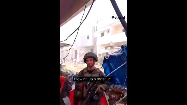 Israelis idf soldiers "We will blow up a mosque for you. No more friday prayers. Yeahh!"