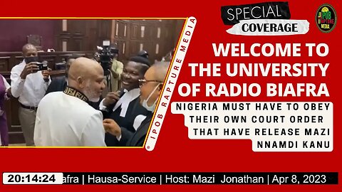 Welcome To The University Of Radio Biafra | Hausa-Service | Host: Mazi Jonathan | Apr 8, 2023