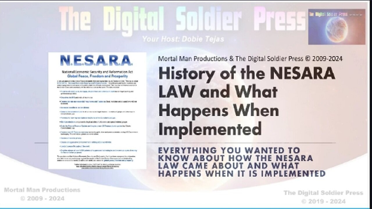 History of the NESARA LAW and What Happens When Implemented