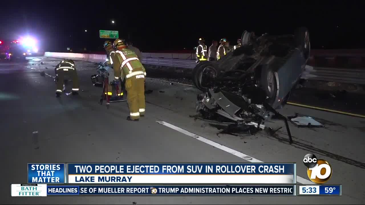 2 people ejected from SUV in rollover crash on SR-125