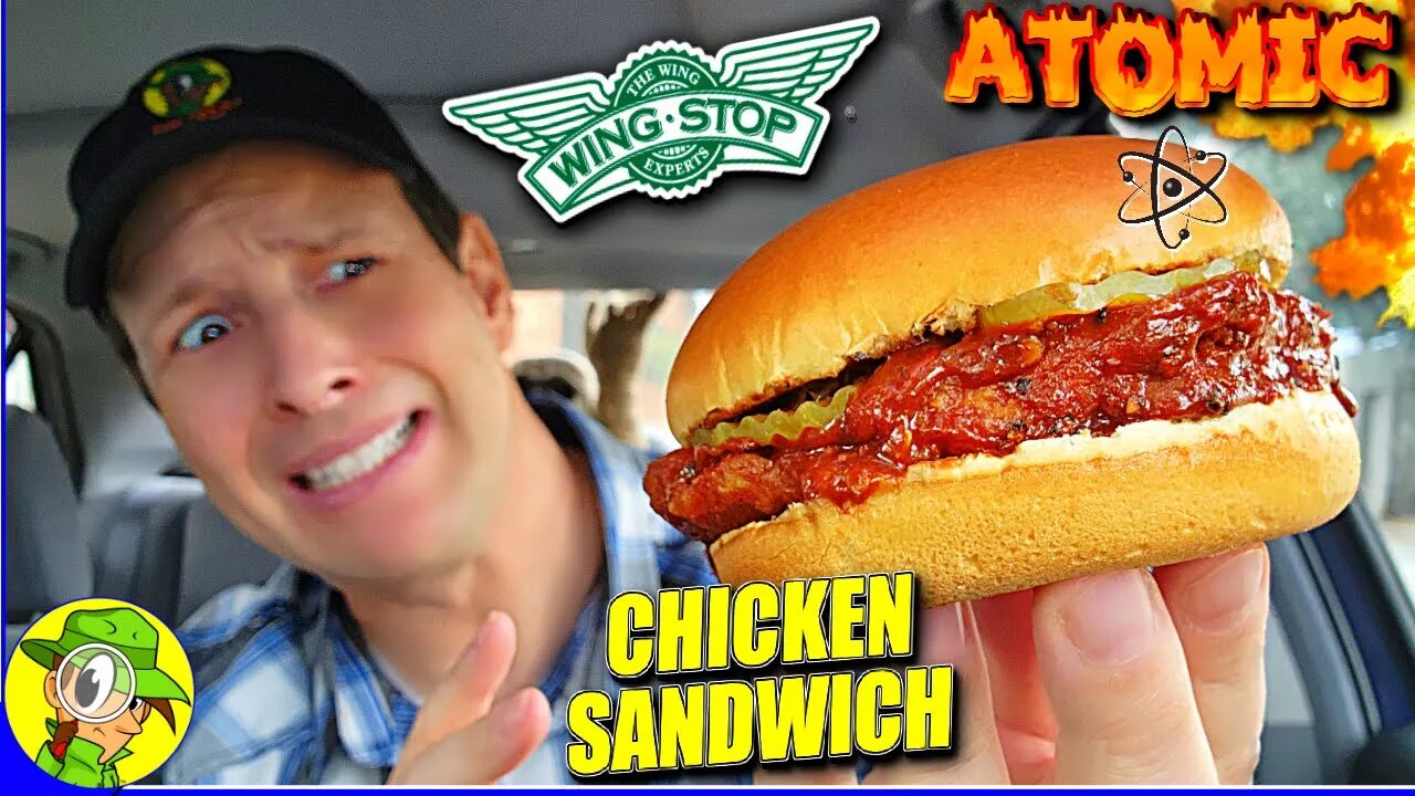 Wingstop® ATOMIC CHICKEN SANDWICH Review 🛩️⚛️🐔🥪 ⎮ Peep THIS Out! 🕵️♂️