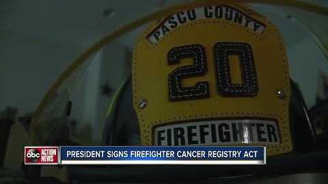 President Trump signs bill to help cancer-stricken firefighters