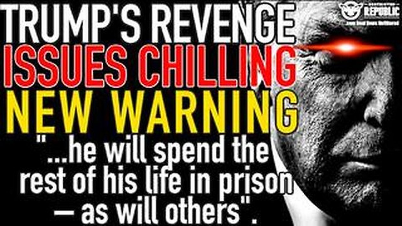 TRUMP Issues Chilling New Warning! he will spend the rest of his life in prison as will others