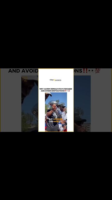 Aaron Donald Advice on Success🏆 #shorts #lifeadvice