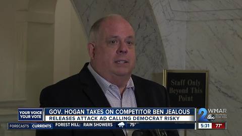 Governor Hogan takes on Democratic Gubernatorial nominee Ben Jealous