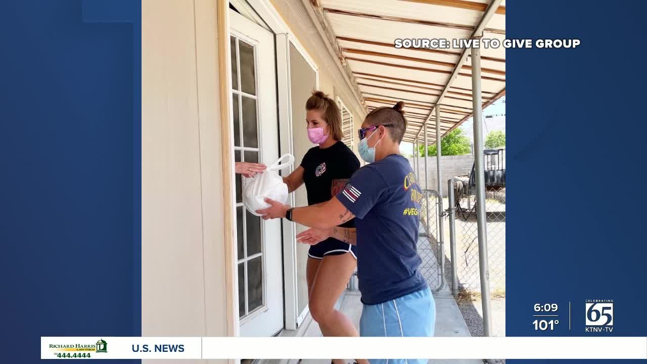 Firefighters deliver meals to Las Vegas area families ahead of Burn Foundation's annual auction