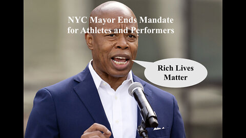 NYC Mayor Ends Mandate for Athletes and Performers