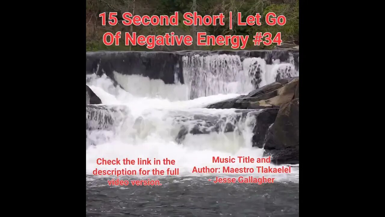 15 Second Short Of Let Go Of Negative Energy | #meditation #shorts #shortsvideo #waterfall #34