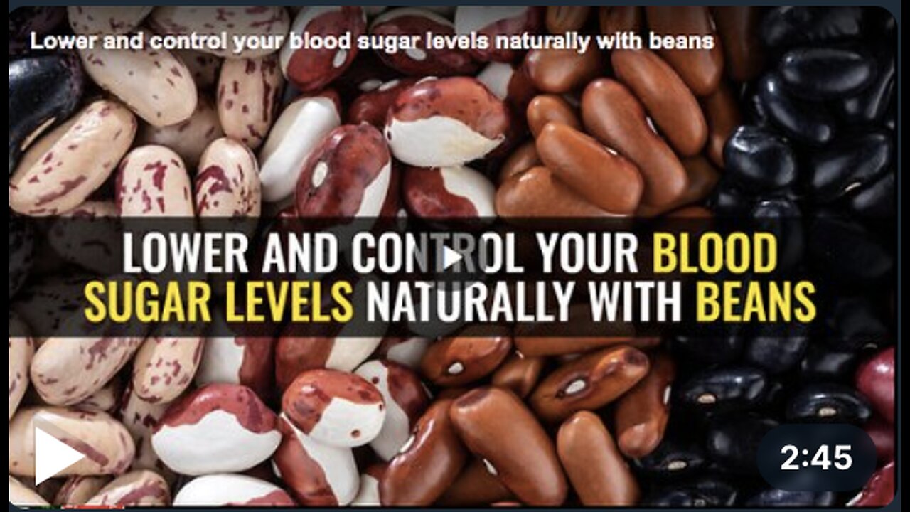 How beans can help you control your blood sugar levels naturally