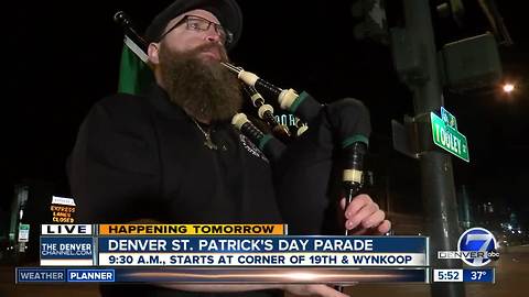 Blake Street transforms to Tooley Street for Denver St. Patrick's Day Parade