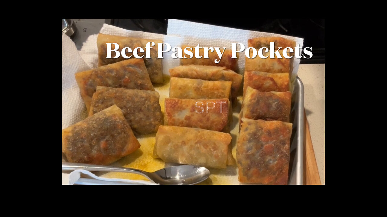 Beef pastry pockets - wanton wrappers