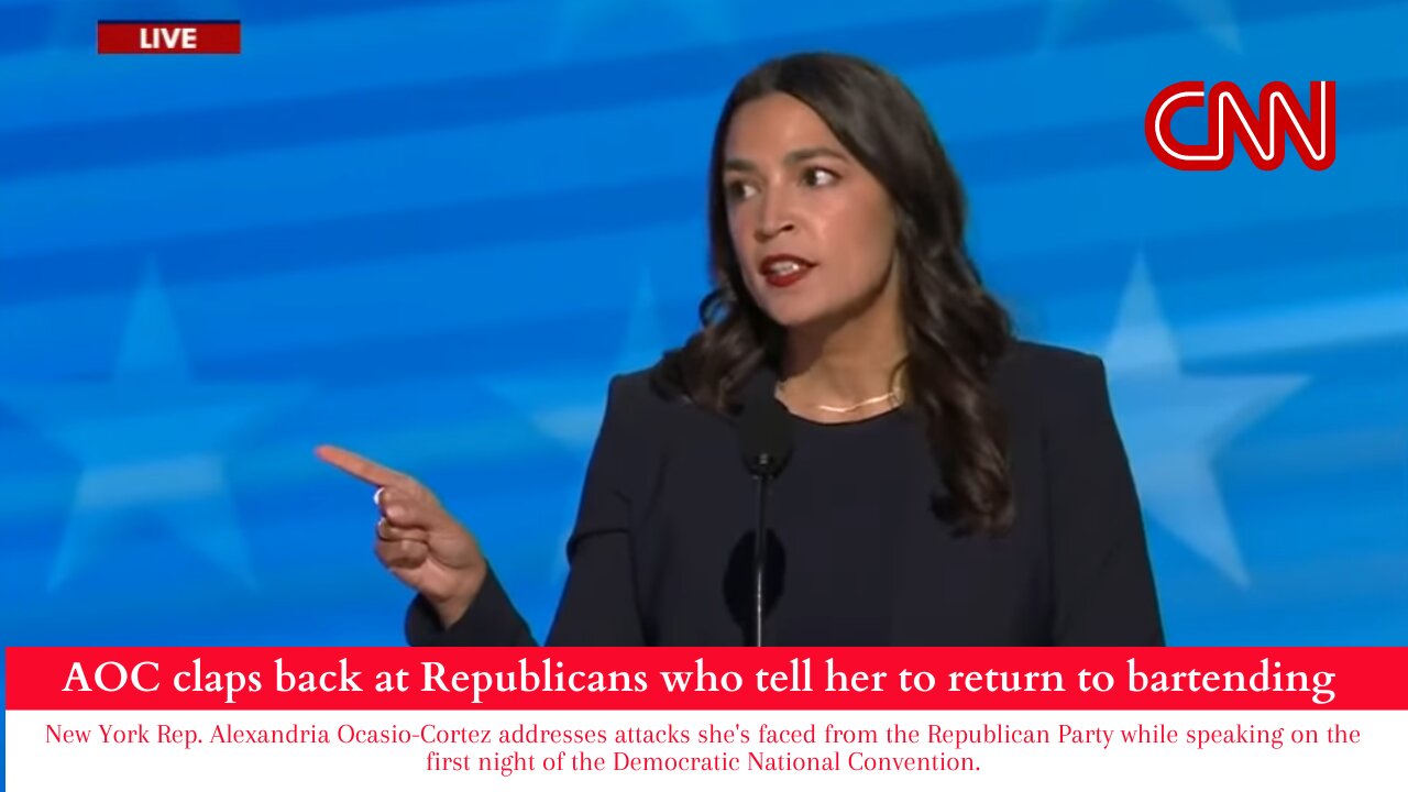 AOC claps back at Republicans who tell her to return to bartending