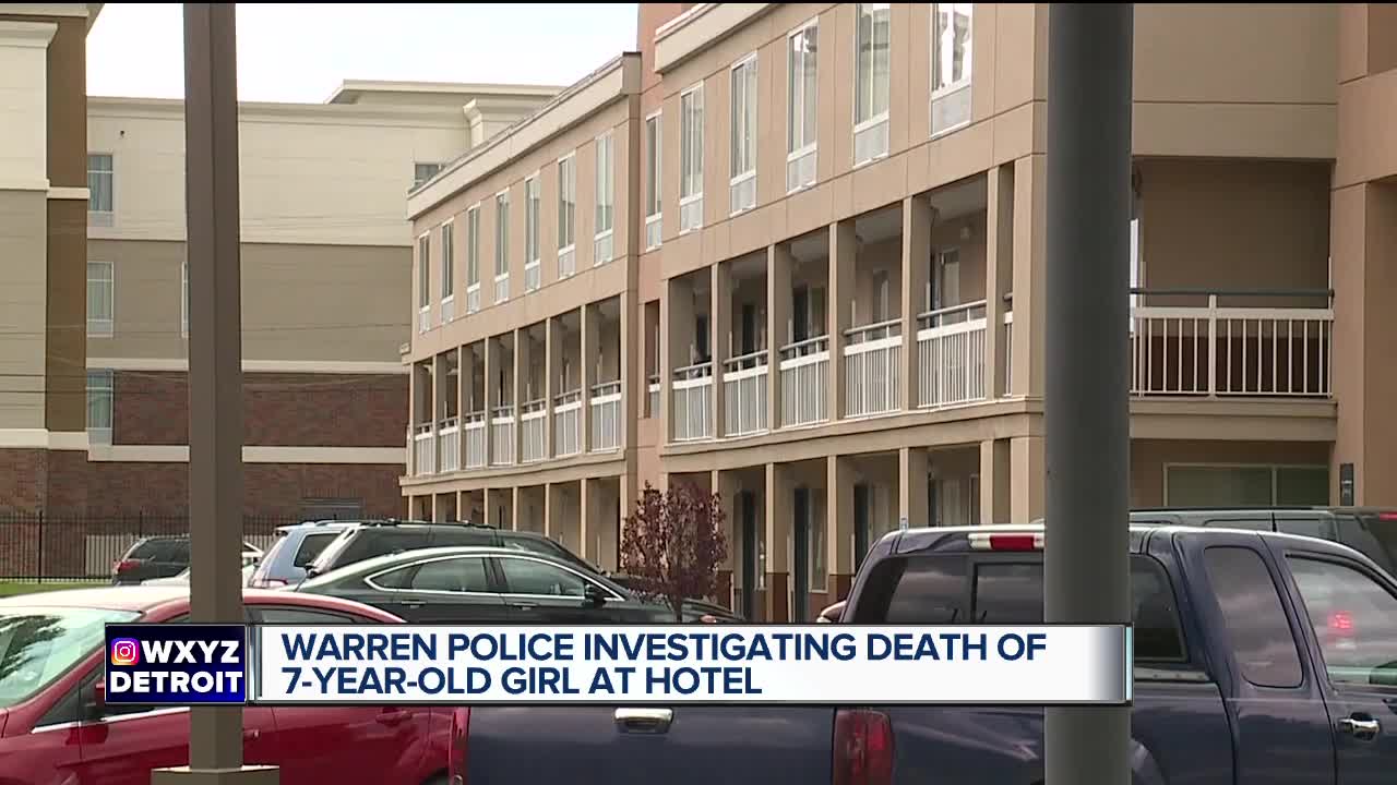 Warren police investigating death of 7-year-old girl at hotel