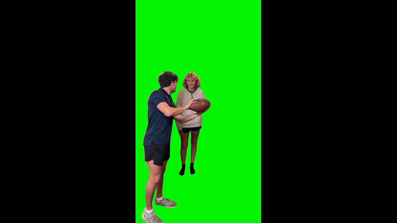 Rom Com Football Catch | Green Screen