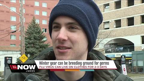 Winter clothing can be a breeding ground for the flu