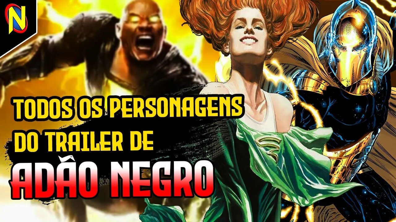 ESSES SÃO TODOS OS PERSONAGENS QUE APARECERAM NO TRAILER DE ADÃO NEGRO | #shorts