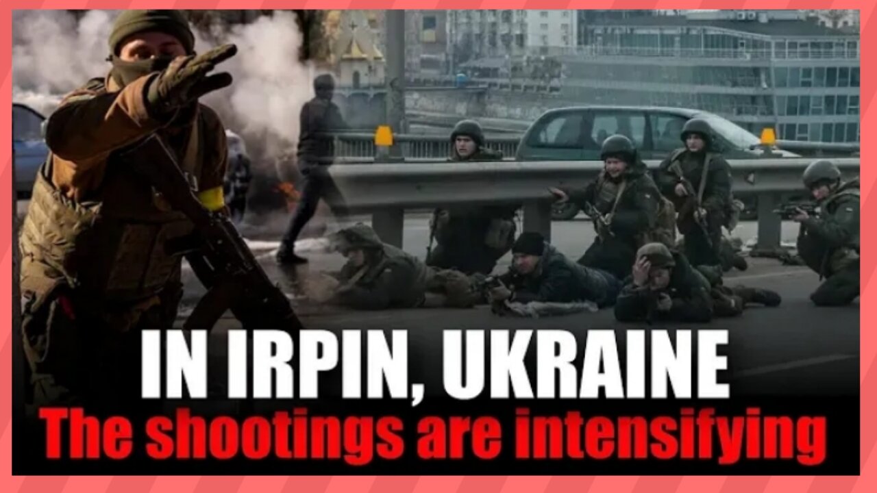 Civilians flee and journalists run for cover as shelling intensifies in Ukrainian city of Irpin