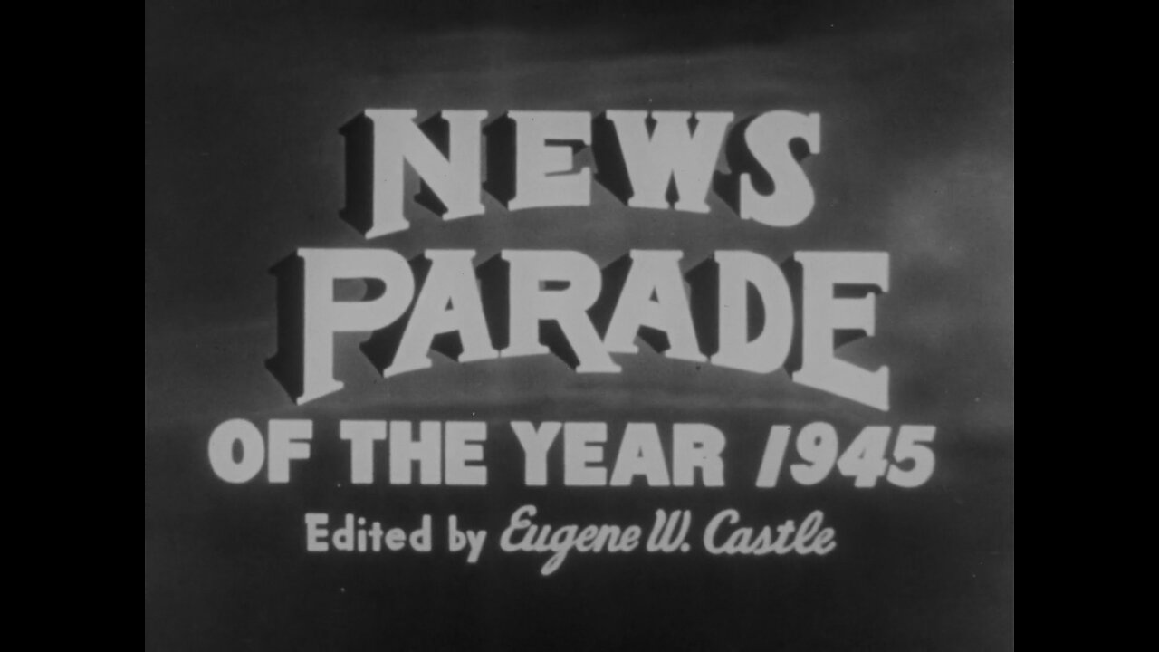 The Year of 1945, USA (Original Black & White Film From 1945)