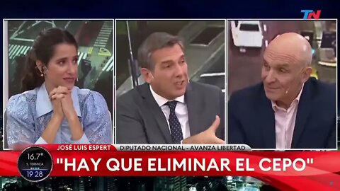 Diputado José Luis Espert con Franco Mercuriali y Maru Duffard en TN Central por TN 28 06 2022