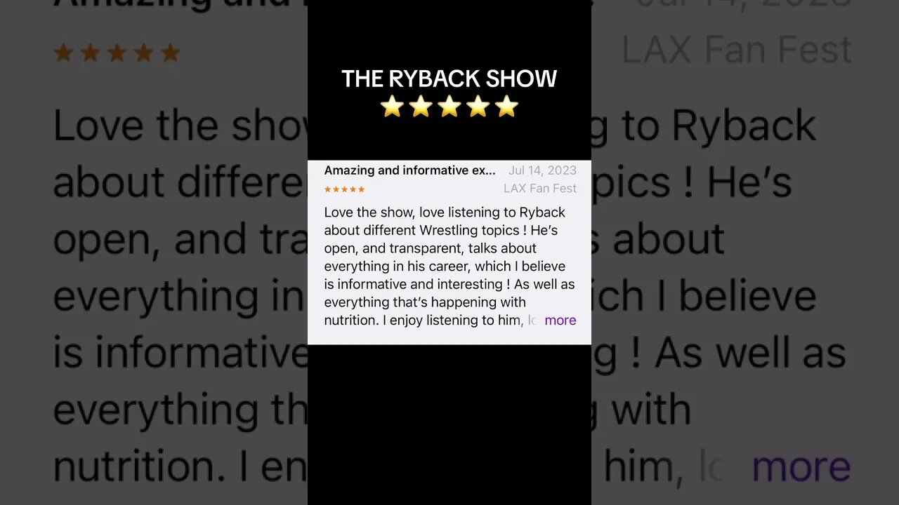 The RYBACK Show AKA The People’s Podcast ⭐️ ⭐️ ⭐️ ⭐️ ⭐️