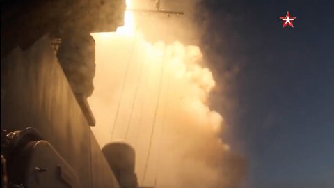 Russian Launch of 8 Kalibr Cruise Missiles Toward Rivne