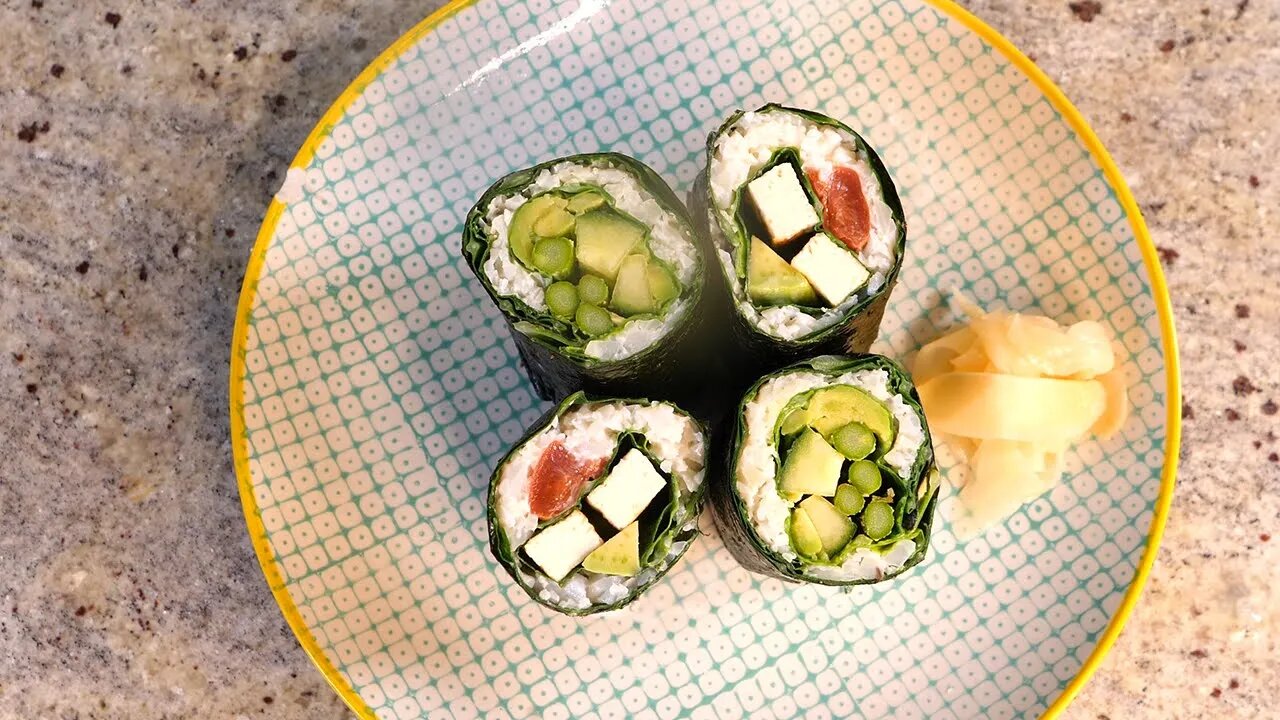 How to make keto nori sushi rolls | keto vegan