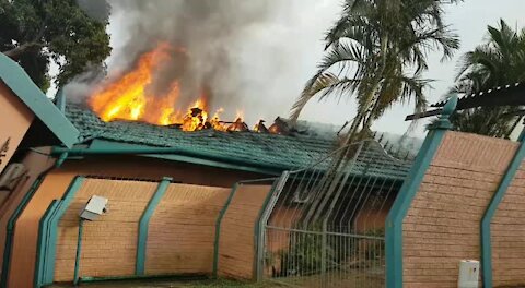 WATCH: Princess saved as roof collapses on burning home (PFU)