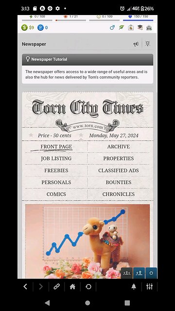 messing around on torn