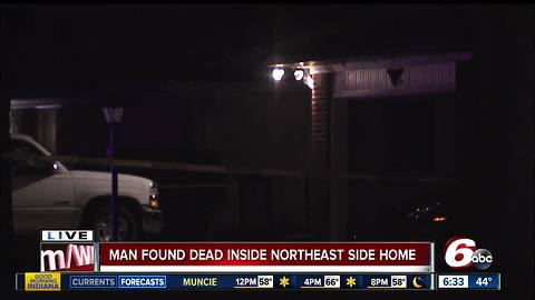 Man found dead inside Indianapolis house, homicide detectives investigating