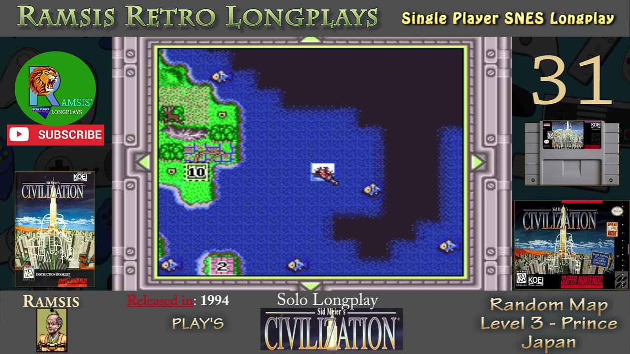 Sid Meier's Civilization | 1994 | SNES | Prince | Random | Japan - Episode #31