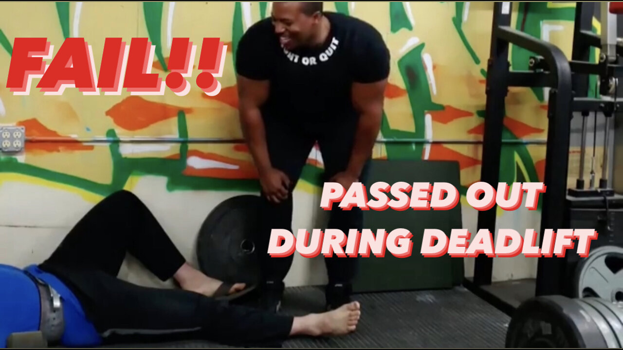 GYM FAIL | PASSED OUT DURING DEADLIFT