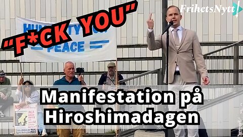Reportage - Victor Eriksson talar på Hiroshimadagen