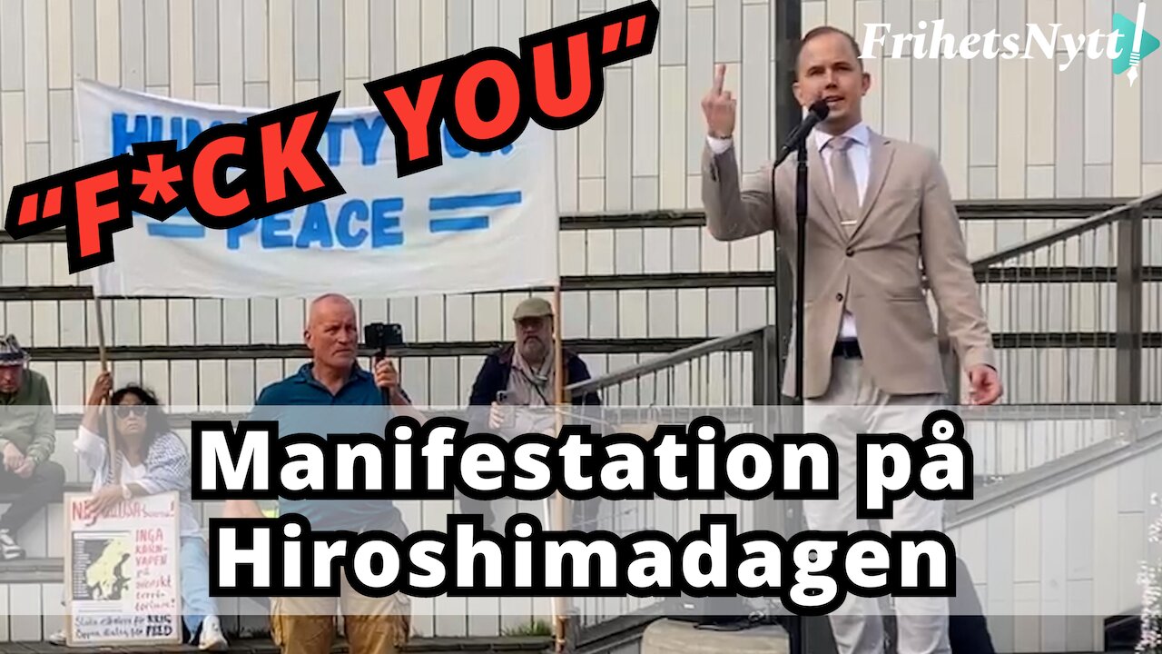 Reportage - Victor Eriksson talar på Hiroshimadagen