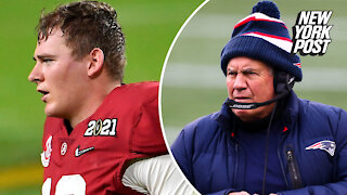 Bill Belichick isn't impressed with Mac Jones throw at Alabama pro day