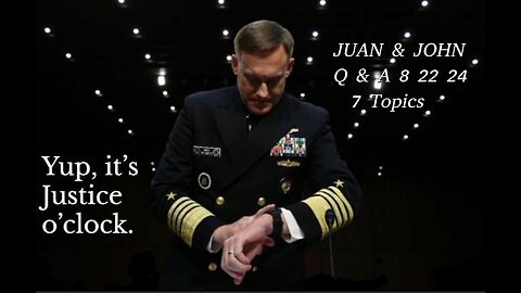 JUAN O SAVIN - Q & A with John 7 Topics- JMC 8 22 2024