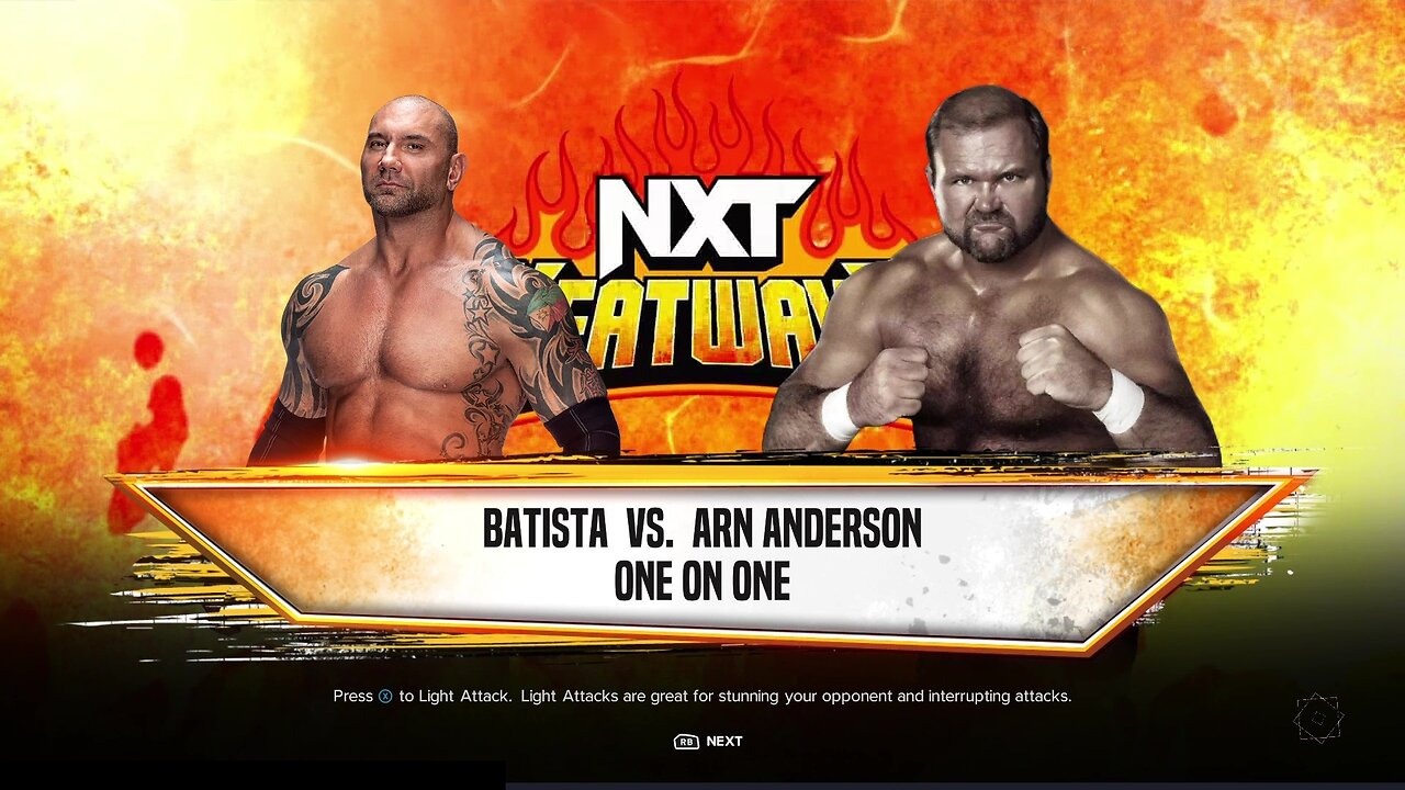 WWE 2k24 Batista vs Arn Anderson