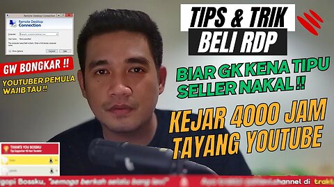 Strategi Membeli RDP untuk Mencapai 4000 Jam Tayang YouTube: Panduan Lengkap bagi Youtuber Pemula