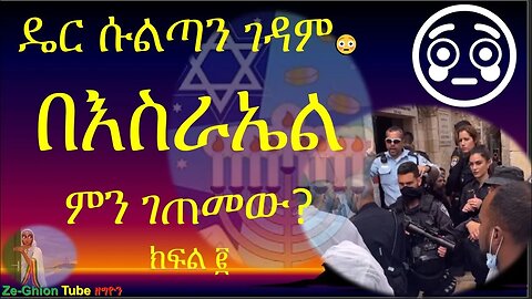 ዴር ሱልጣን ገዳም የግብጾች ወረራ በእስራኤል ze-ghion tube ዘግዮን