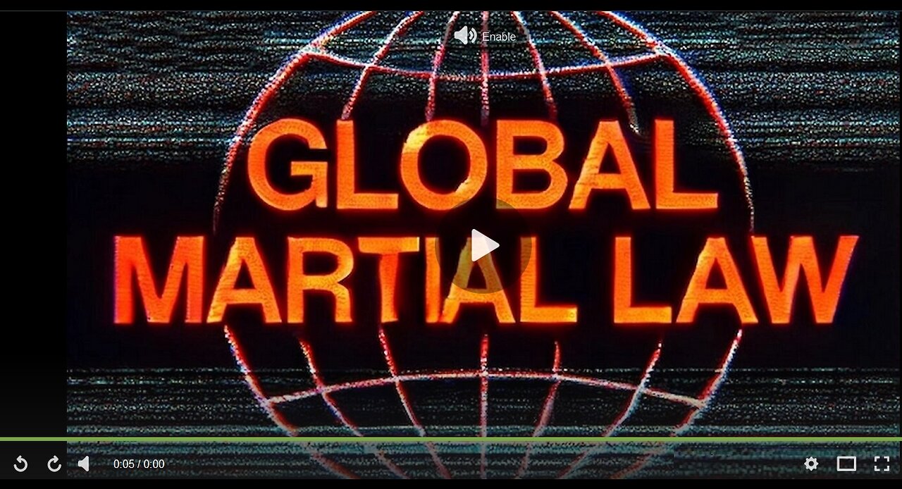 GLOBAL MARSHALL LAW MAY LLAST MORE THAN A YEAR