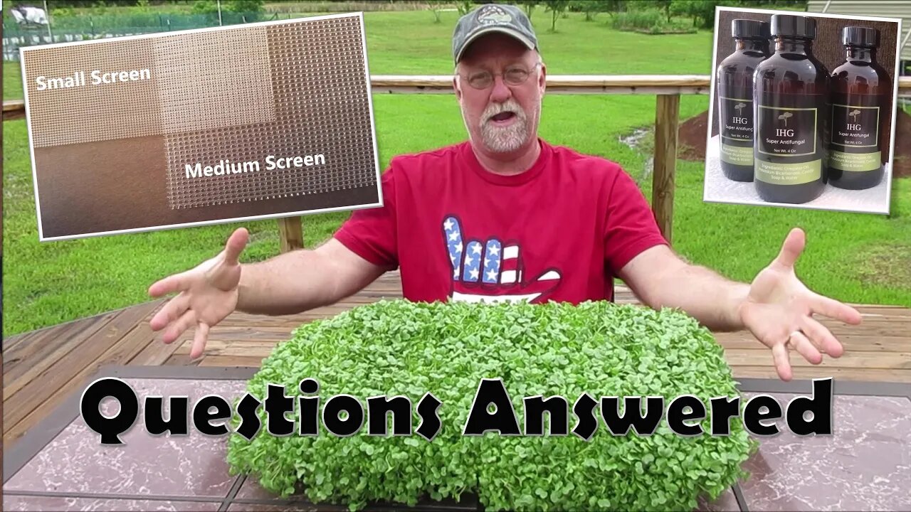 Microgreen Kits, Screens, and Antifungal (Questions Answered)