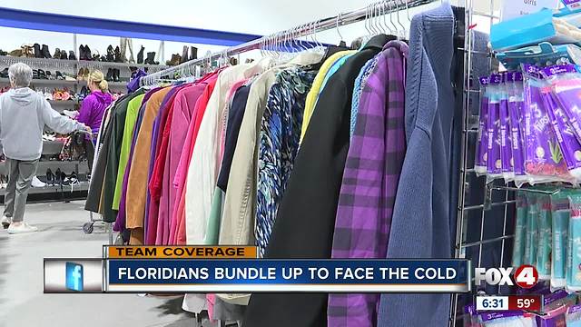 Floridians Bundle Up To Face the Cold