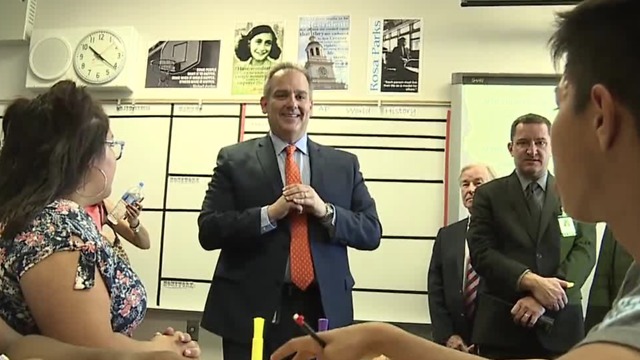 CCSD Superintendent Jesus Jara meets with students, teachers at Del Sol Academy