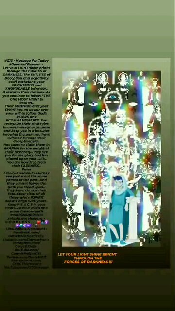 LET YOUR LIGHT SHINE BRIGHT THROUGH THE DARK FORCES▪︎