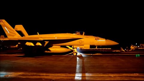 Nighttime Carrier Flight Operations #Shorts