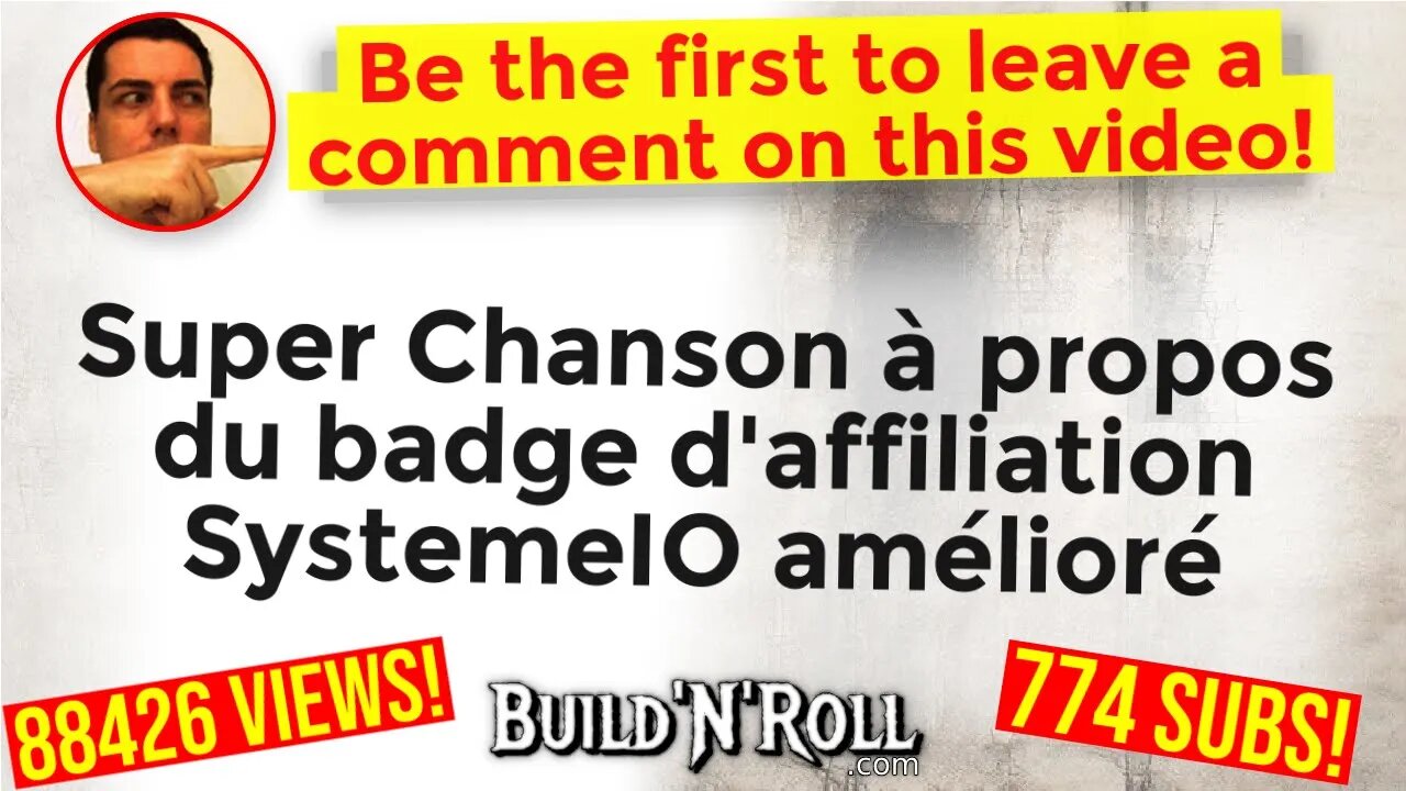 Super Chanson à propos du badge d'affiliation SystemeIO amélioré