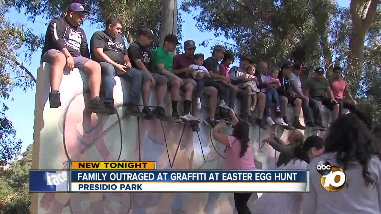 Family outraged over graffiti at Presidio Park
