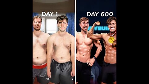 my 600 day transformation against mrbeast